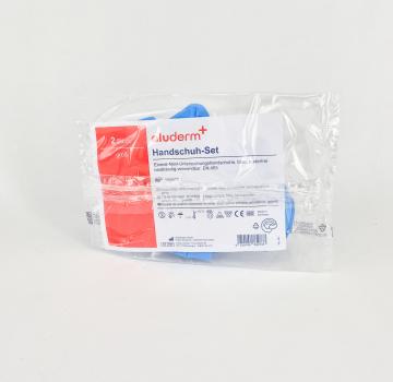 Handschuh-Set mit 2 Stück Nitril groß